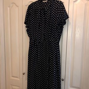 Vintage Style midi Polka-dot Dress